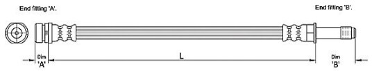 Bremseslange METZGER 4110231