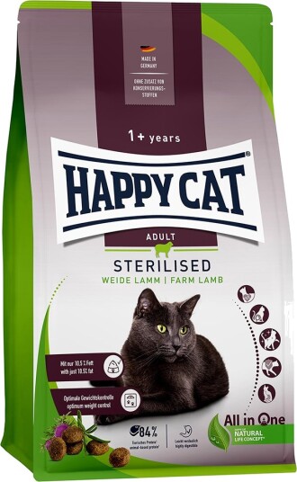 Happy Cat Tørrfôr Adult Sterilised Beitelam Sparepakke 2 X 10 kg