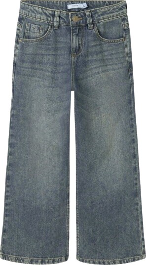 Name It Nkfrose Wide Hw Jeans Destr 1411 Be Noos Blue 128