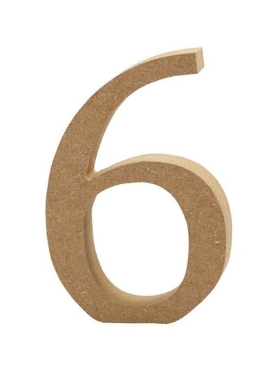 Creativ Company Number 6 MDF 13cm 1pc.