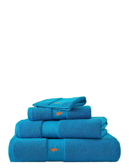 Ralph Lauren Home Poloplay Wash Towel - Blue - 33X33CM