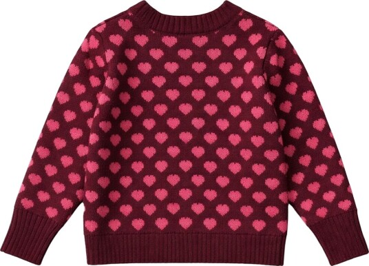 Fliink Genser Strikk Janie Burgundy/Rødt bud Fliink 6 7 år (116 122) Genser Bordeaux Rosa 116 112