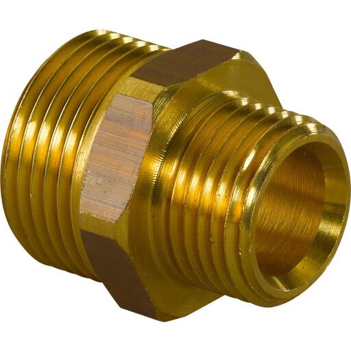 Uponor FPL-X Dobbelnippel 3/4" - 1/2", utvendig/utvendig