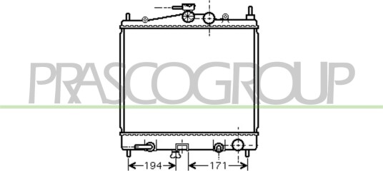 PRASCO DS011R005 Radiator motorkjøling