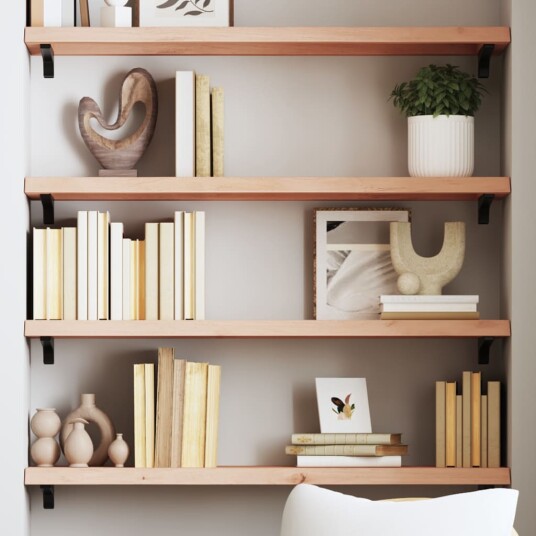 vidaXL Vegghylle 100x30x4 cm ubehandlet heltre eik vidaXL Vegghylle 100x30x4 cm ubehandlet heltre eik