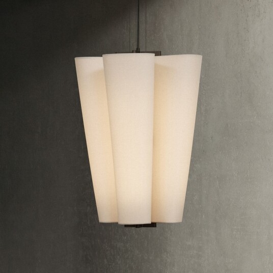 Bella SC115 hengelampe Ø 54 cm beige 4 lyskilder – &TRADITION   Stue   Design   Stoff / Tekstil   Med flere lyskilder