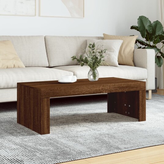 Salongbord brun eik 102x50x36 cm konstruert tre 8720845920395