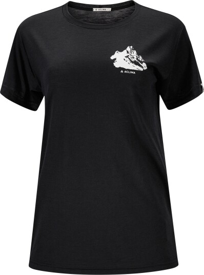 Aclima Women's Lightwool 140 Classic Tee Mountain Jet Black M