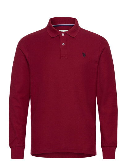 U.S. Polo Assn. Uspa Polo Ls Brett Men - Burgundy - S