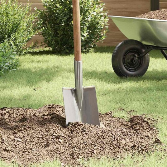 vidaXL Spadehode sølv 43 x 17 cm Pulverlakkert stål vidaXL Spadehode sølv 43 x 17 cm Pulverlakkert stål