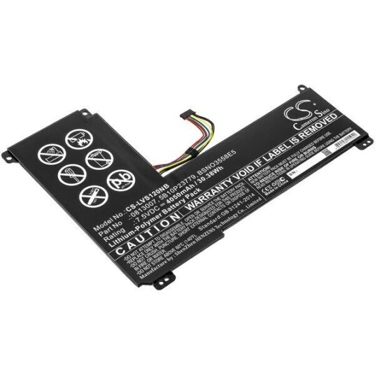 Lenovo IdeaPad 120S-14IAP (81A500ADGE) batteri (4050 mAh 7.5 V, Sort)