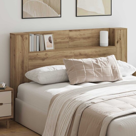 Hodegavlskap med LED Artisan Eik 160 x 16,5 x 103,5 cm