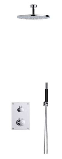 Tapwell Box7268 Takdusj Innbygging - Takmontert Krom / 85mm Ø250mm (TA-9424873)