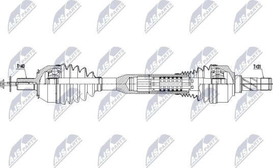 Nty Drivaksel NTY NPW VV 172