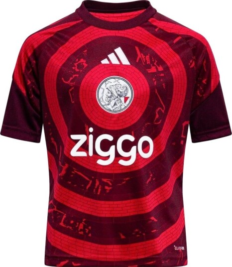 Ajax Trenings T Skjorte Pre Match Rød Barn adidas størrelse 164 cm