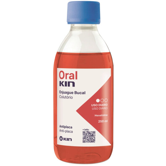 Hexetidine Munnvann KIN OralKin Anti Plaque 250 ml. Hexetidine Munnvann KIN OralKin Anti Plaque 250 ml.