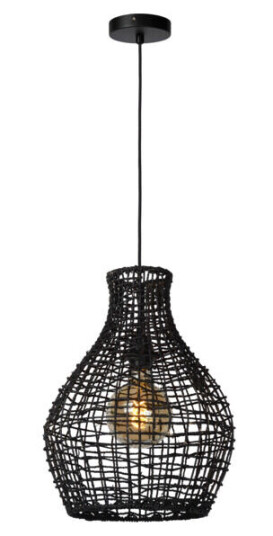 Lucide Alban Pendellampe E27 Sort - 91943