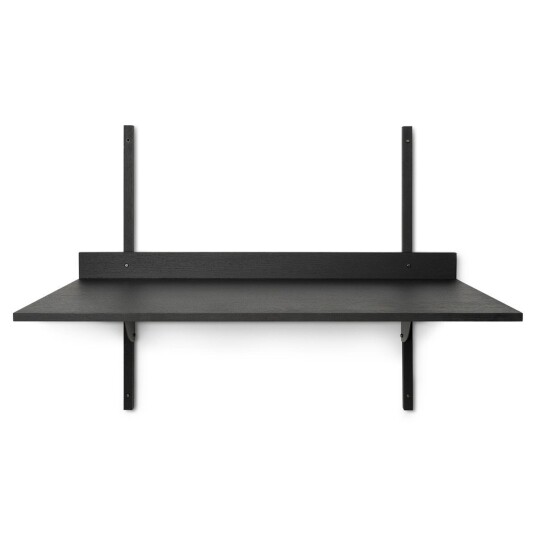 ferm LIVING Sector skrivebord Black ash-black brass