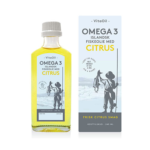 Bornholms Lysi Islandsk Flydende Fiskeolie m. Citrus 240ml Bornholms Lysi Islandsk Flydende Fiskeolie m. Citrus 240ml