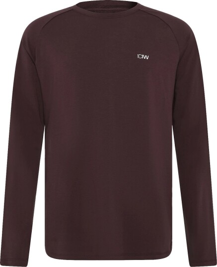 ICANIWILL Workout Raglan Long Sleeve M ESPRESSO L