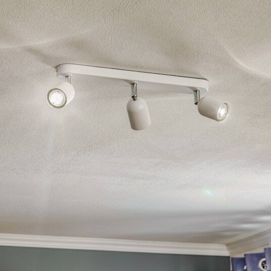 TK Lighting Downlight Top 3 lyskilder hvit