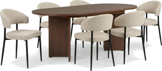 Matgrupp Nordure Beige/Svart  