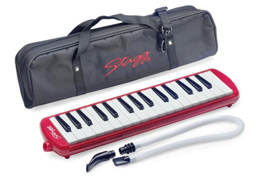 Stagg Melosta 32rd Melodica, Rød 32 Tangenter, Flext