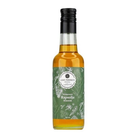 Amundsen Spesial Kaldpresset rapsolje klassisk 250 ml Amundsen Spesial Kaldpresset rapsolje klassisk 250 ml