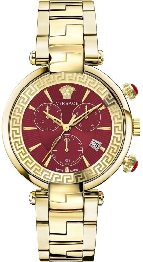 Versace Herreklokke VE2M00721 Revive Rød/Gulltonet stål Ø41 mm