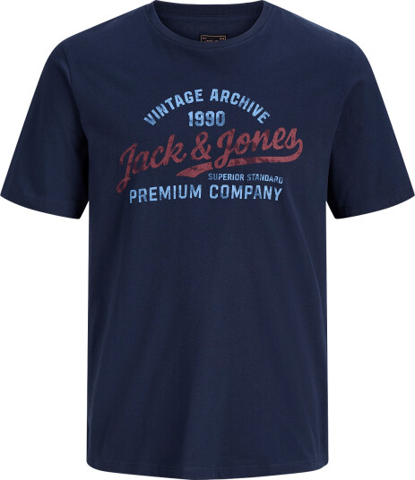 Jack & Jones Jprblumateo Ss Tee Smu Navy XXL