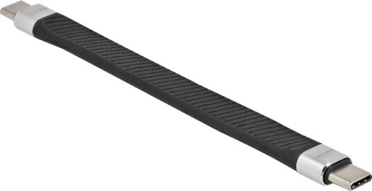 Delock Usb-Kabel Usb-C Hann Til Usb-C Hann Usb 2.0 20 V 5 A 13 Cm Power Delivery-Støtte Svart Sølv