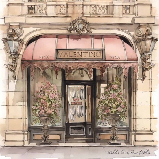 Valentino Storefront veggplakat Valentino Storefront veggplakat