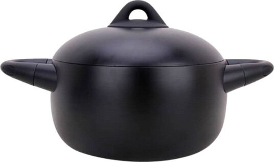Maestro MR 4017 22 Gryte med lokk   22 cm 4L   Svart