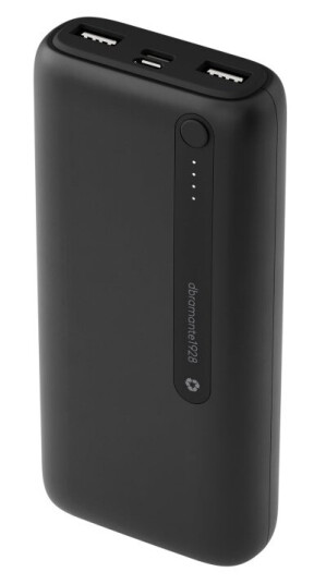 Dbramante1928 Re-Charge - Strømbank - 20000 Mah - 2 Utgangskontakter (24 Pin Usb-C, Usb) - På Kabel: Usb-C - Svart Dbramante1928 Re-Charge - Strømbank - 20000 Mah - 2 Utgangskontakter (24 Pin Usb-C, Usb) - På Kabel: Usb-C - Svart