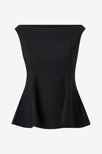 Mango Topp Pepli Svart Mango Topp Pepli Svart