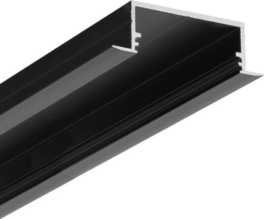 Topmet 2m aluprofil VARIO30 06 ACDE 9/U9 Sort anodisert innbygget LED skinne Topmet 2m aluprofil VARIO30 06 ACDE 9/U9 Sort anodisert innbygget LED skinne