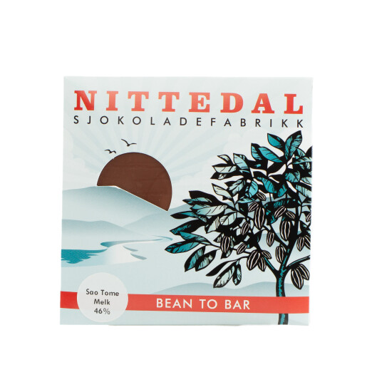 Nittedal Sjokoladefabrikk Sao Tome 46% Milk Chocolate Nittedal Sjokoladefabrikk Sao Tome 46% Milk Chocolate