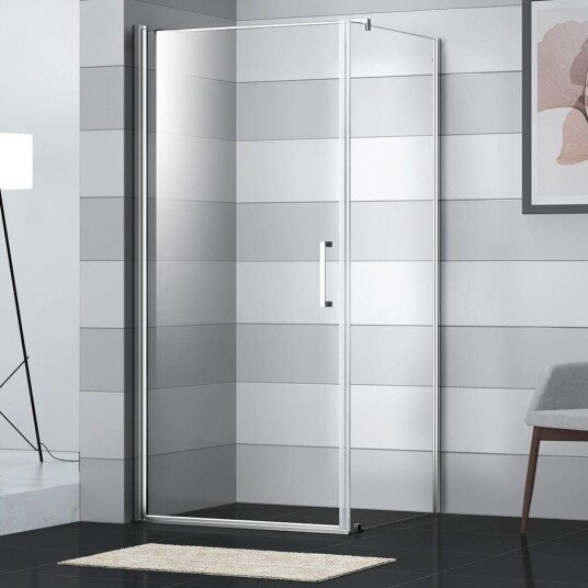 Sanipro Fastfelt Safe-collection 50-100 Krom / 90cm Laminert Glass Sanipro Fastfelt Safe-collection 50-100 Krom / 90cm Laminert Glass