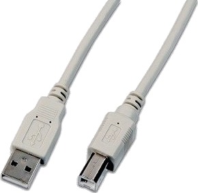 Wirewin Usb A-B Mm 1.0 Gr 1 M Usb A Usb B Usb 2.0 Hankjønn/Hankjønn Grå