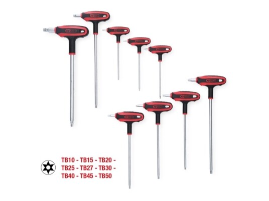Ks Tools L-Torx-Nøkkelsett i Kromvanadiumstål - 9 Stykker
