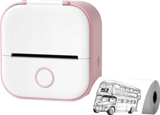 Drukarka Etykiet Phomemo Phomemo T02 Drukarka Termiczna Bluetooth Do Zdjec Naklejek Notatek Etykiet / Bialo - Rózowa Drukarka Etykiet Phomemo Phomemo T02 Drukarka Termiczna Bluetooth Do Zdjec Naklejek Notatek Etykiet / Bialo - Rózowa