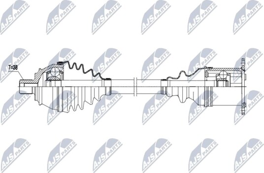 Nty Drivaksel NTY NPW AU 055