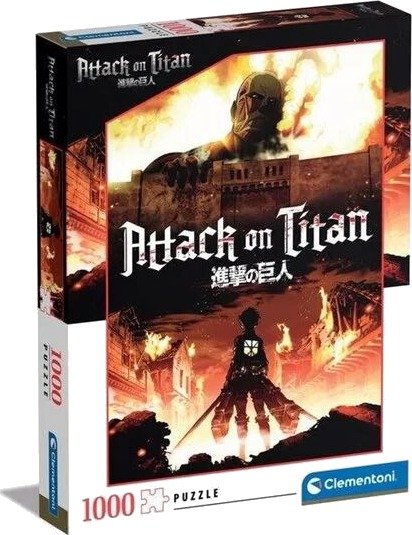 Clementoni Puzzle ANIME ATTACK ON TITANS standard 1000 pieces 2D Puslespill