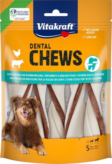 Vitakraft Dental Chews Twister M Kylling 150 G