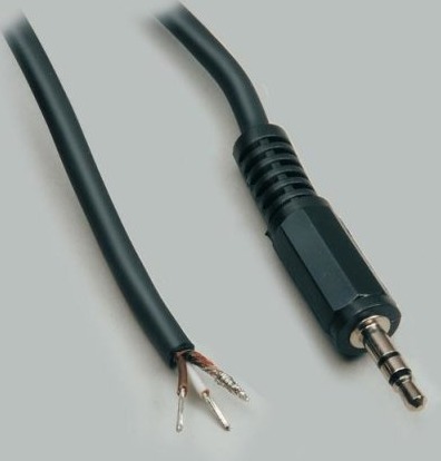 Bkl Electronic 1101052 3.5Mm Hankjønn 1,8 M Svart