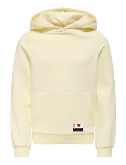 Kids Only Kognoomi Vinta Label Ls Hood Cs Swt Noos   Cream   110 116