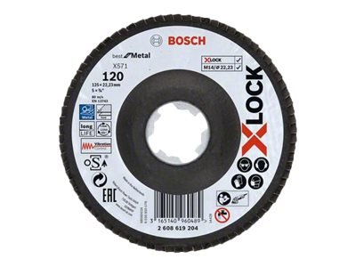 Bosch Lamellskive Best For Metal X571 2608619204 X Lock 125 mm K120