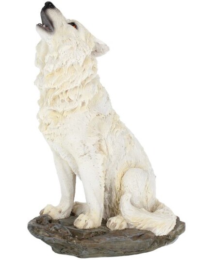Storms Cry Hvit Ulv Figur 20 cm