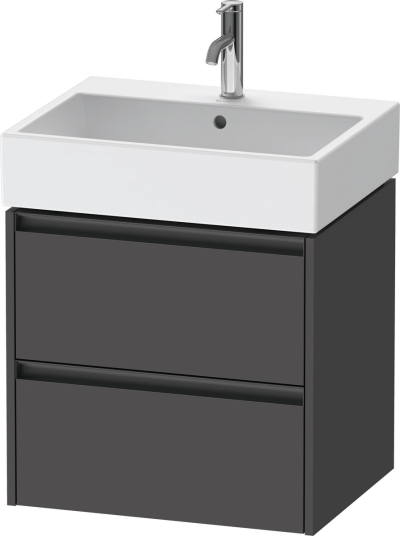 Duravit Ketho.2 Servantskap 2 Skuffer 584x460 mm Grafitt Matt