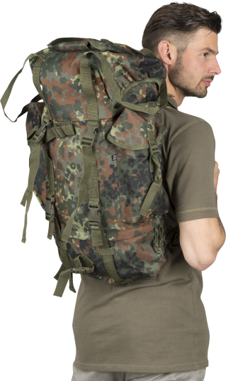 Brandit Ryggsekk Nylon Flecktarn 65L Brandit Ryggsekk Nylon Flecktarn 65L